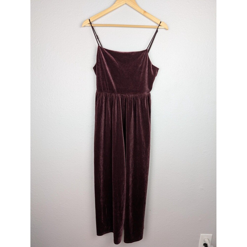 Urban Outfitters Velvet‎ Maxi Dress Medium Adjustable Straps Pockets